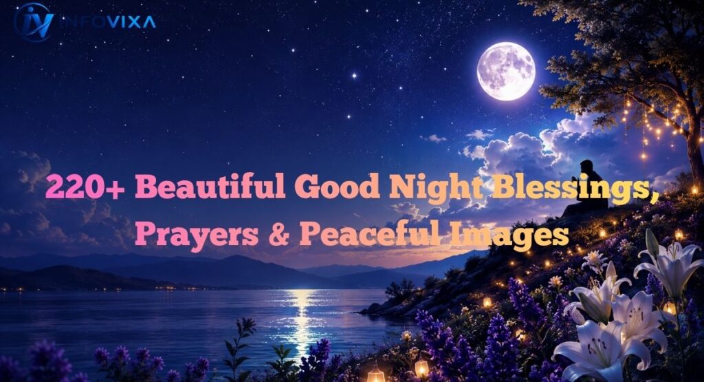 220+ Beautiful Good Night Blessings, Prayers & Peaceful Images