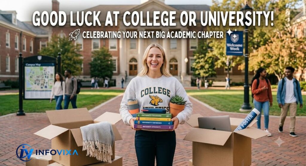 GOOD LUCK AT COLLEGE OR UNIVERSITY