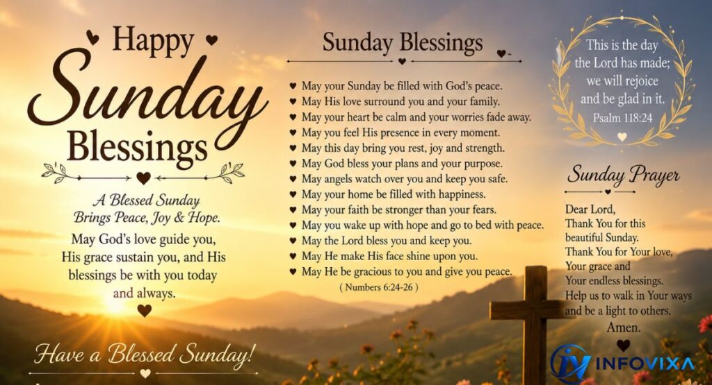 Sunday Evening & Night Blessings